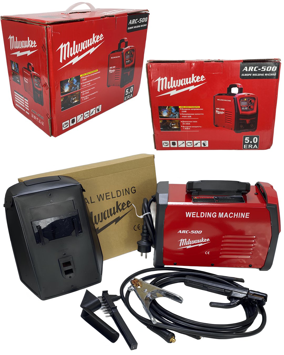 Milwaukee EEA394 ARC 500 İnverter Dijital Kaynak Makinesi teknik özellikler