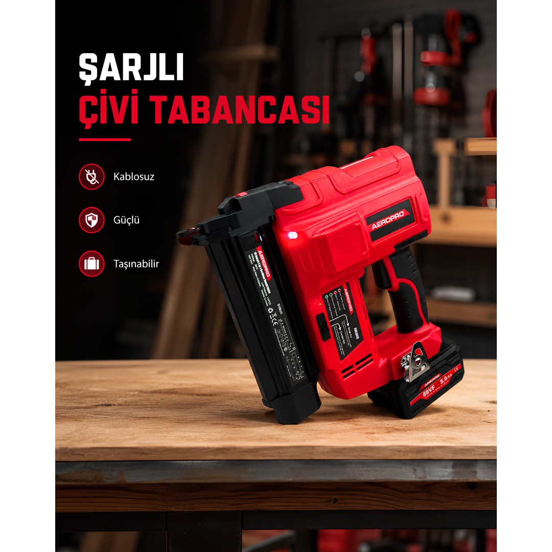 AEROPRO BV5040 18 Gauge 2’si 1 Arada Kablosuz Çivi ve Zımba Makinesi model ve fiyatları