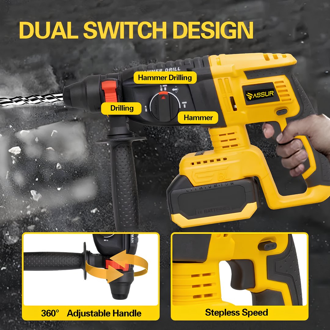 Assur ASR1192 Profesyonel Akülü Kömürsüz 4 lü Matkap Seti 21V 3ah kırıcı delici matkap özellikleri