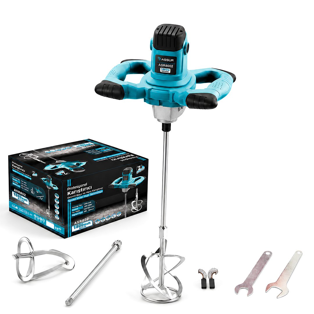 ASSUR ASR802 Profesyonel 1800W Devir Ayarlı Elektrikli Karıştırıcı Mikser