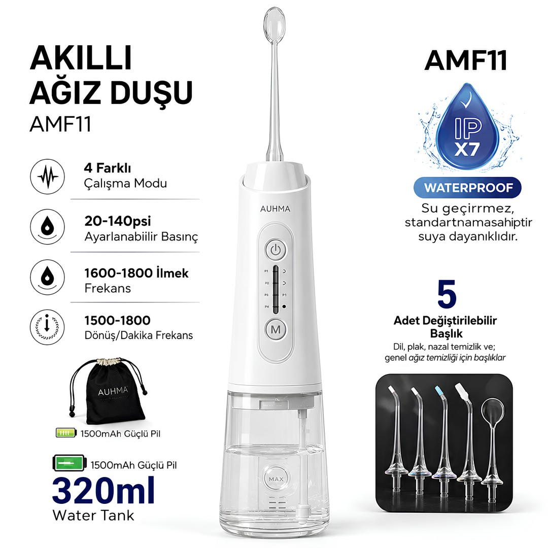 Auhma Amf11 320 Ml 4 Modlu Sarjli Akilli Agiz Dusu Yorumlari