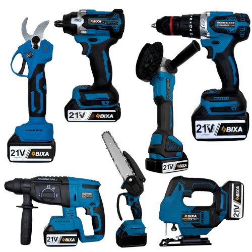 Bixa BX070 21v 4 Akülü Profesyonel 7li Makine Seti