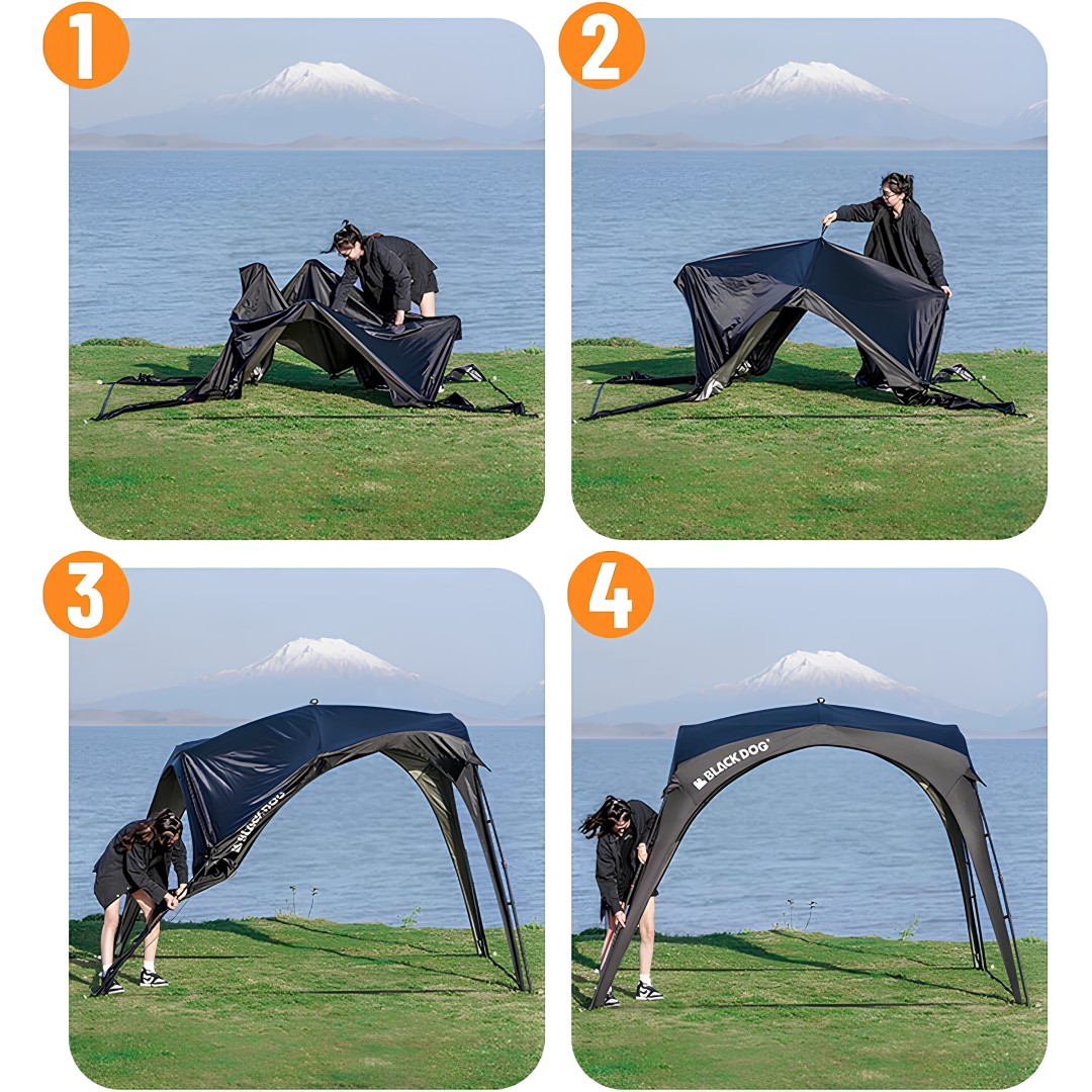 Blackdog Bd 205948 Instant Pavilion Gazebo 300x300x215cm Siyah Kurulum