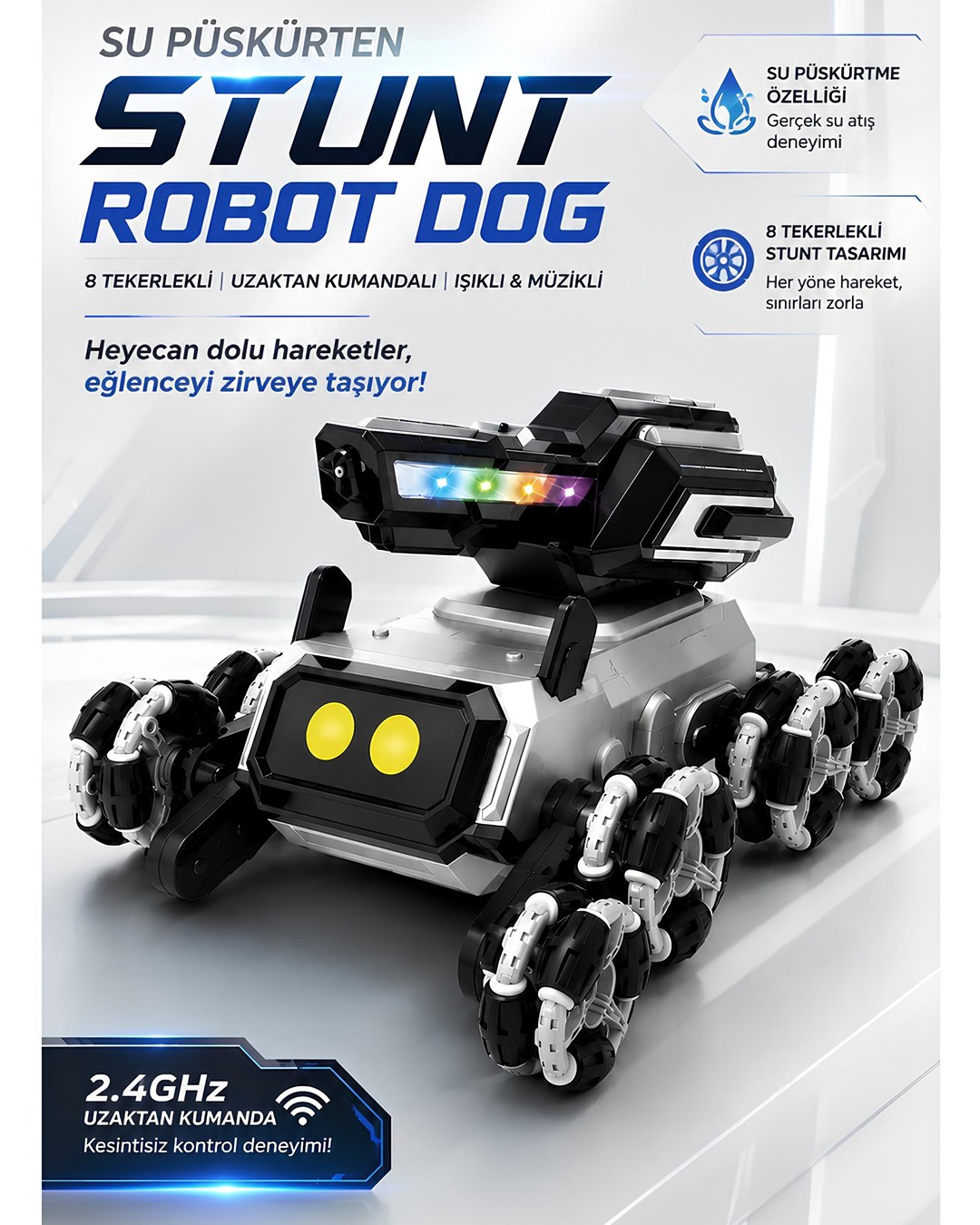 Blic Brb4 Su Puskurten 8 Tekerlekli Robot Kopek Ozellikler