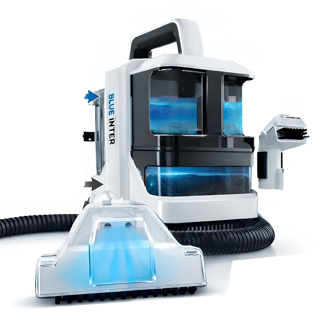 BlueInter W05-750EU 750W Halı Koltuk Yıkama Makinesi 15 kPa - Araç Koltuk Temizleme 2 Hazneli