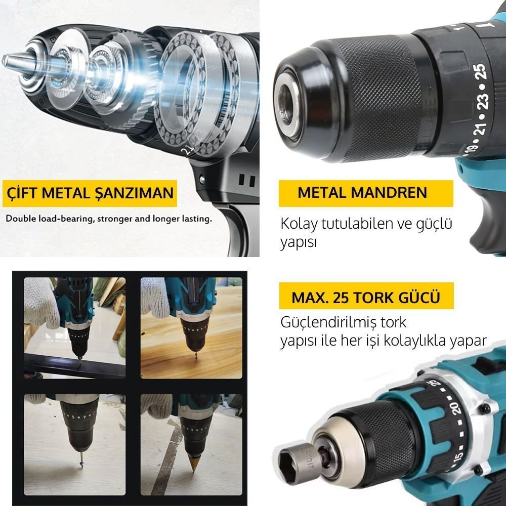 Bosch şarjlı matkap seti özellikleri