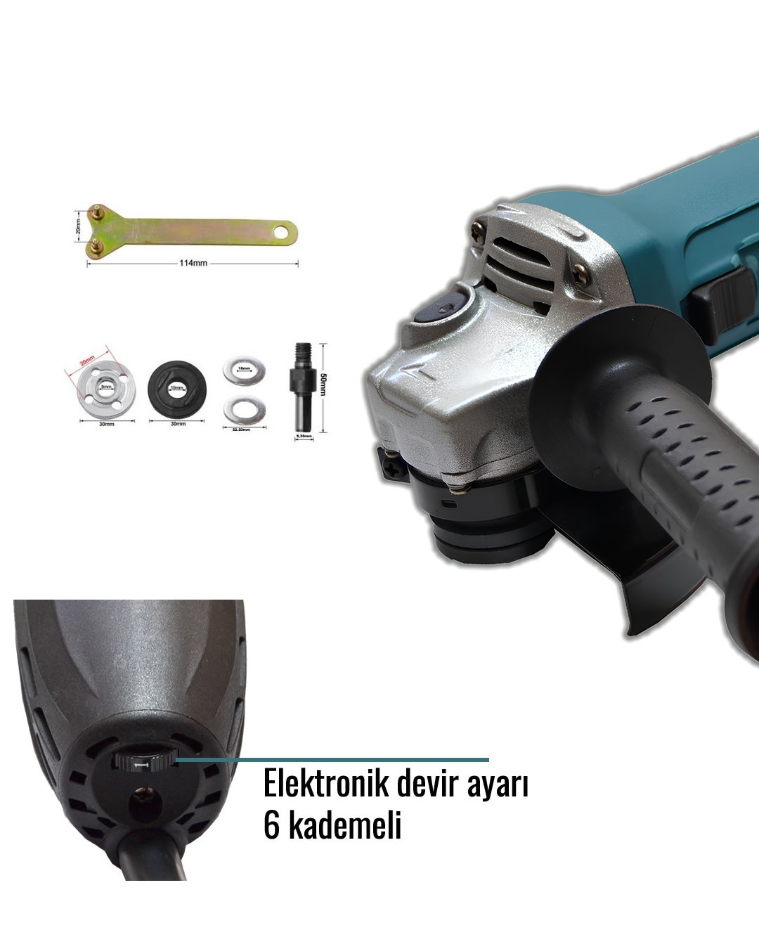 BoschPlus EEA220 Devir Ayarlı 125mm Avuç Taşlama ve fiyatı