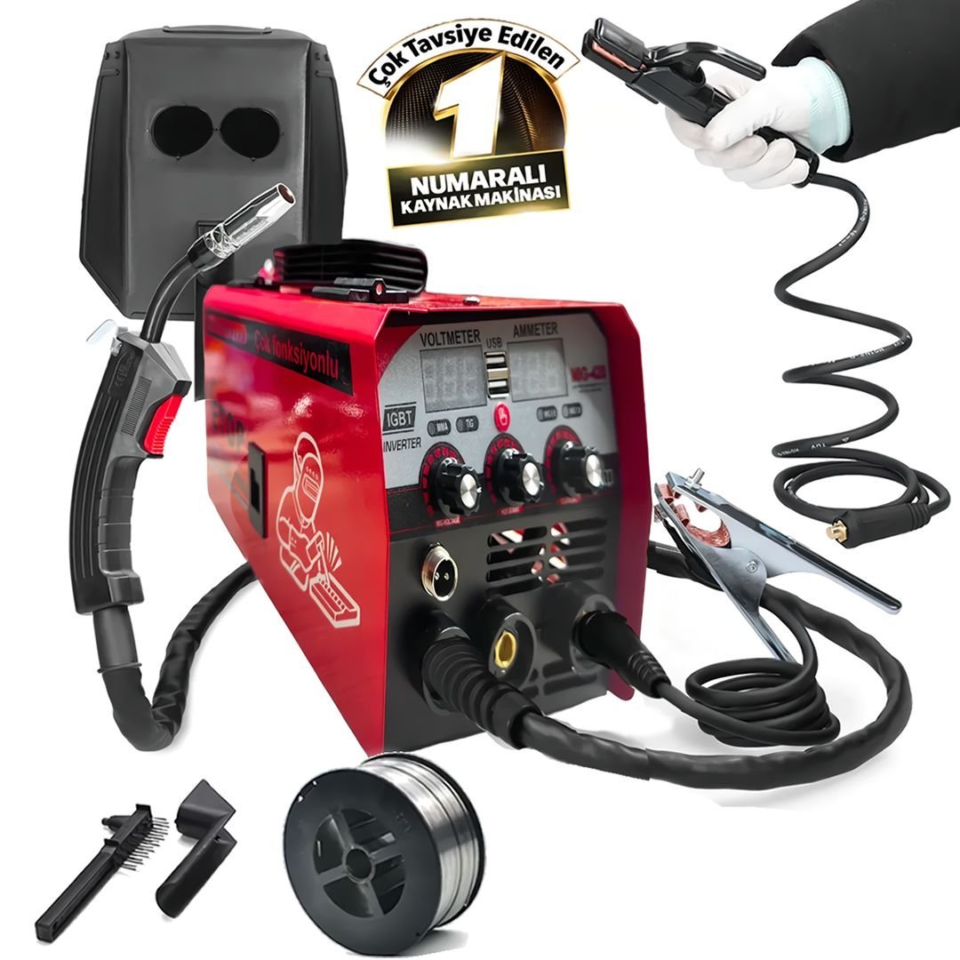 BoschPlus EEA320 Premium Tıg Mıg Mma 3 Özelliklikli Gazsız Gaz Altı Kaynak Makinası