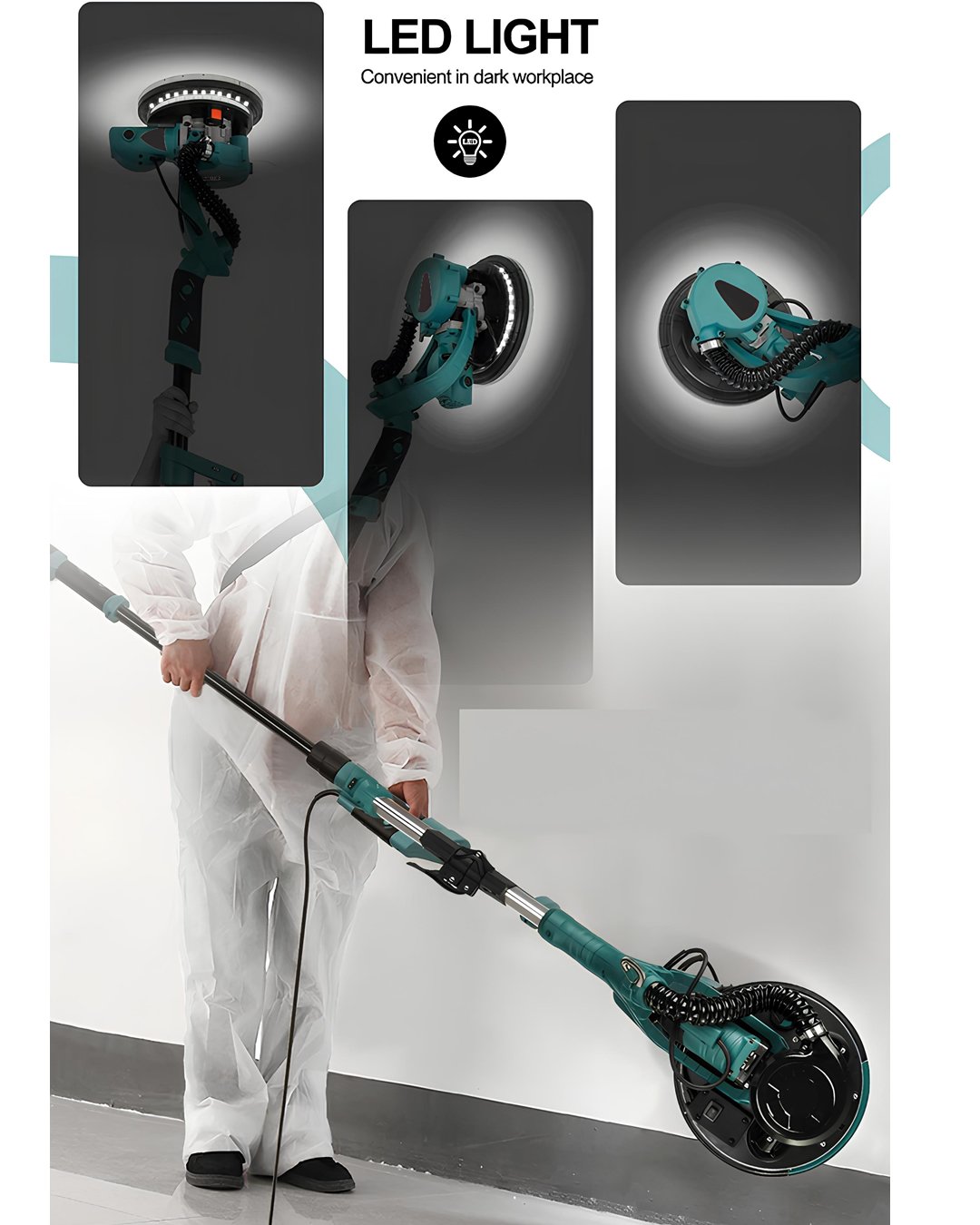 BoschPlus EEA485 Alçıpan Duvar Zımpara Makinası Ledli Toz Emmeli kullanım alanları