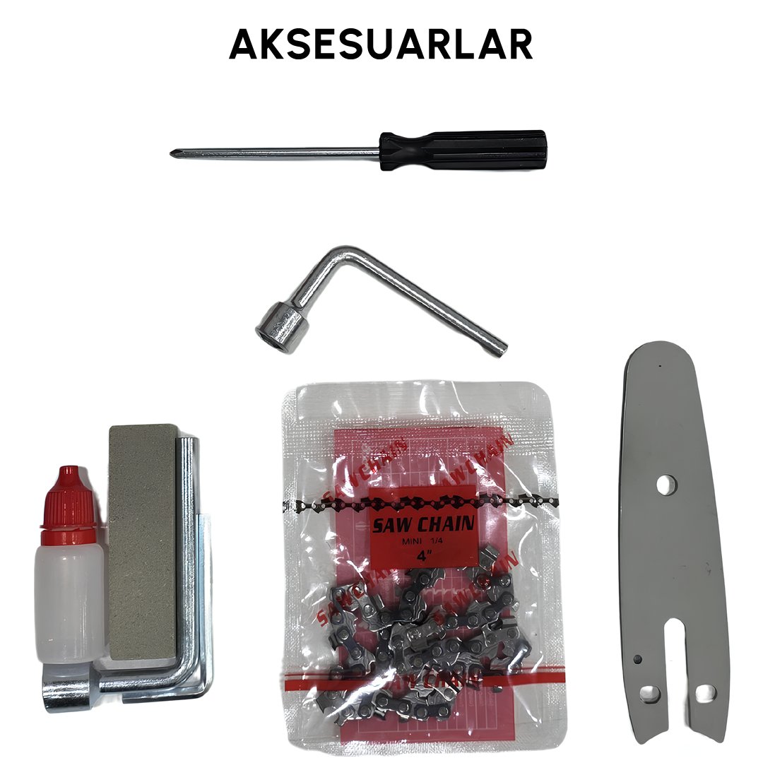 BoshPlus BP001 Akülü Kırmızı 3lü Bahçe Seti aksesuarlar