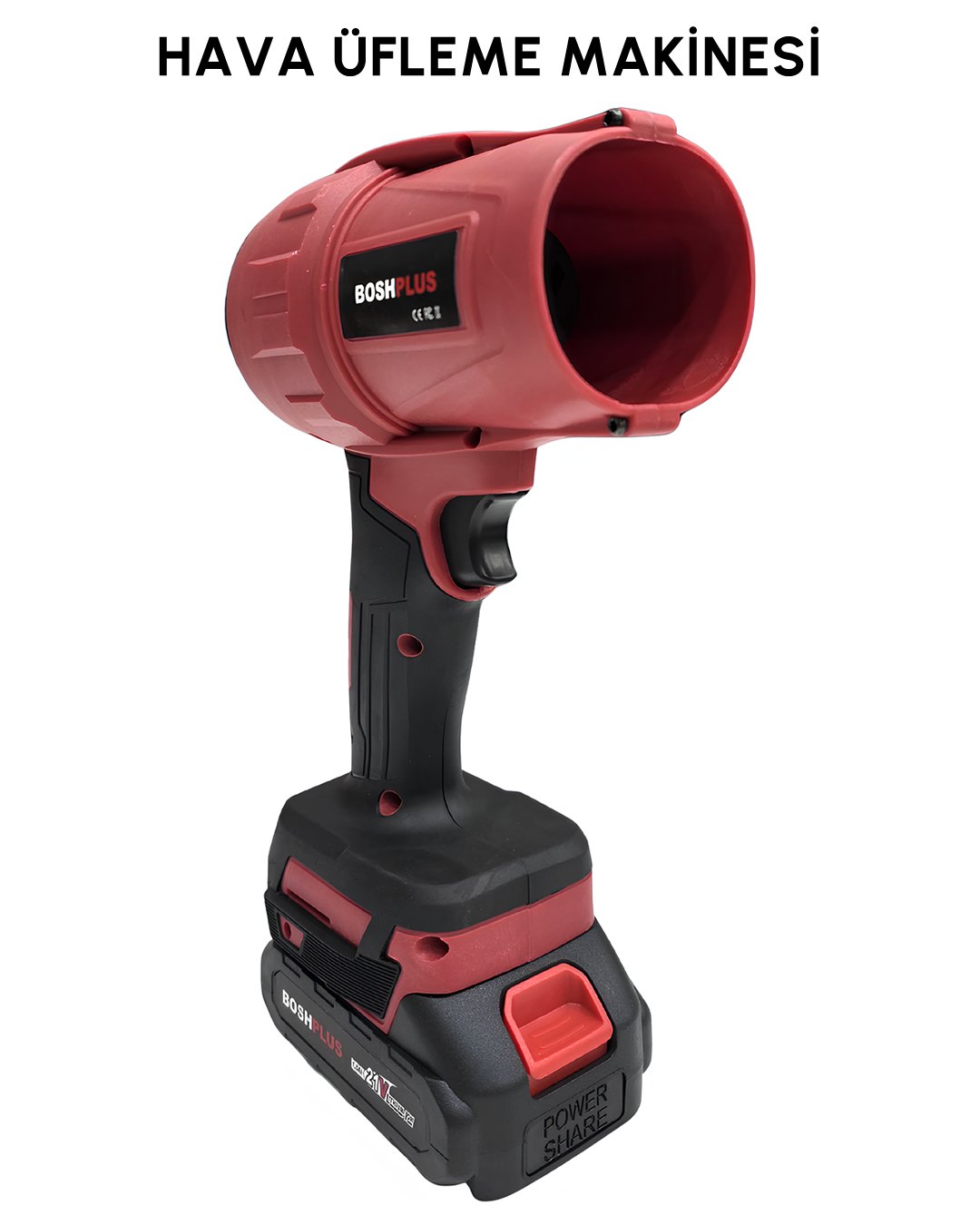 BoshPlus BP001 Akülü Kırmızı 3lü Bahçe Seti hava üfleme makinesi özelliği