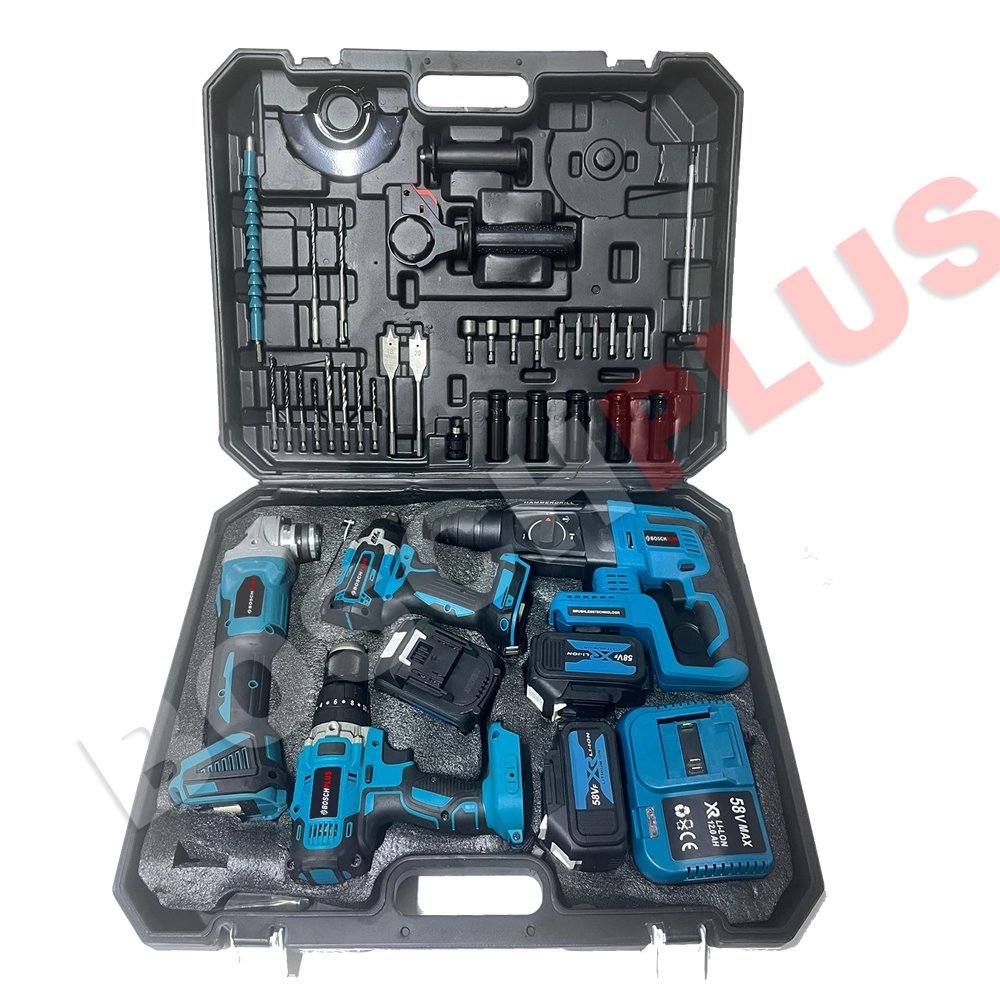 Bosch Plus EEA090 Akülü Ultra 4lü Set Makina 58vf 5ah takım çantası
