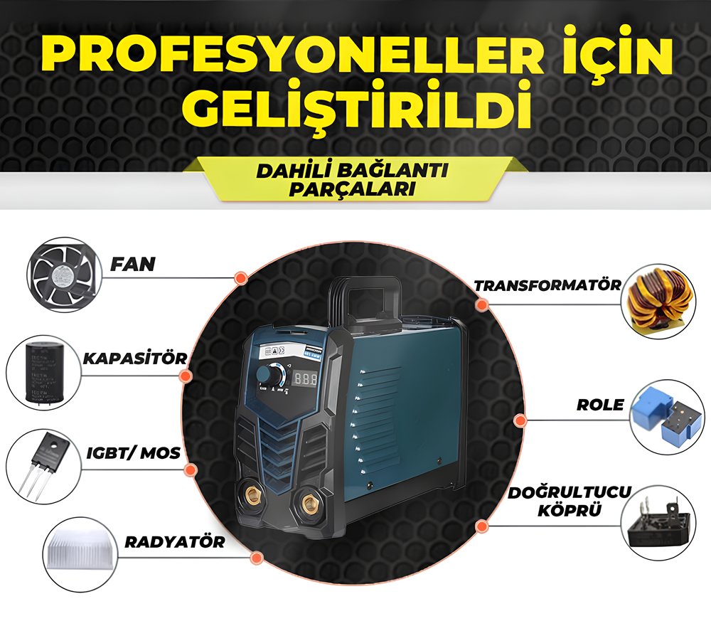Bosch Plus EEA128 İnverter Dijital Ekran MM200i Kaynak Makinası teknik özellikler