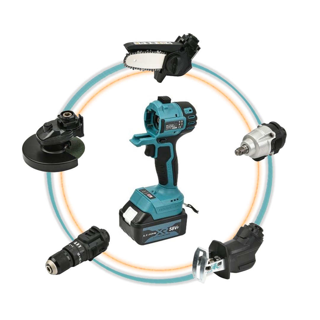 BoschPlus EEA215 Multievo 5li Kafa Beş Başlıklı 58vf Çok Amaçlı Şarjlı Alet