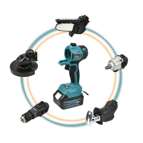 BoschPlus EEA215 Multievo 5li Kafa Beş Başlıklı 58vf Çok Amaçlı Şarjlı Alet