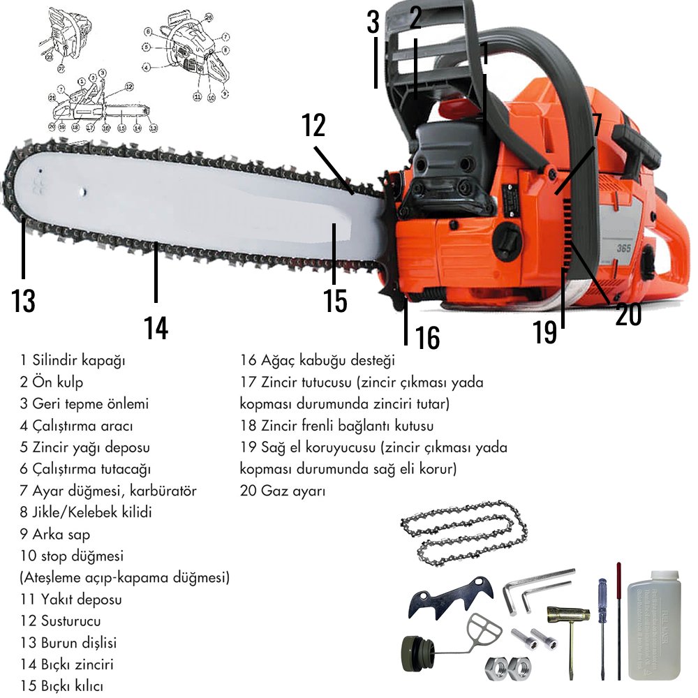 Bosch plus benzinli ağaç motoru testeresi fiyatları