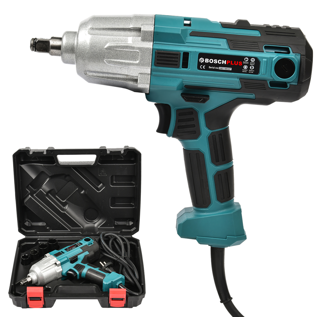 BoschPlus EEA329 Elektrikli Somun Sıkma Sökme Makinesi 450Watt Mavi