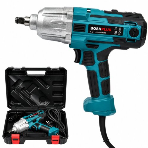 BoshPlus EEA329 Elektrikli Somun Sıkma Sökme Makinesi 450Watt Mavi