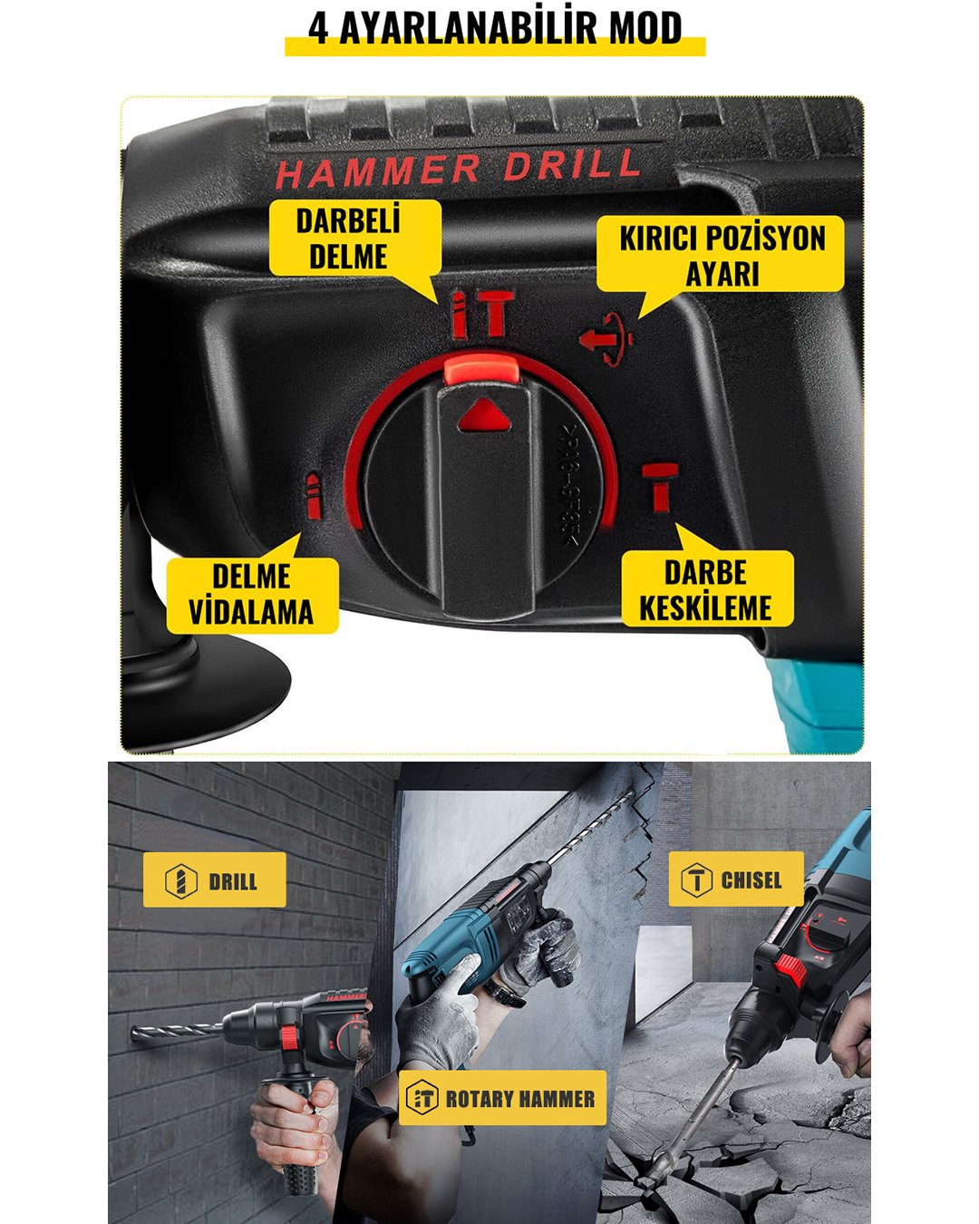 Bosch Plus EEA367 Elektrikli 3 lü Grup Set kırıcı delici teknik özellikler