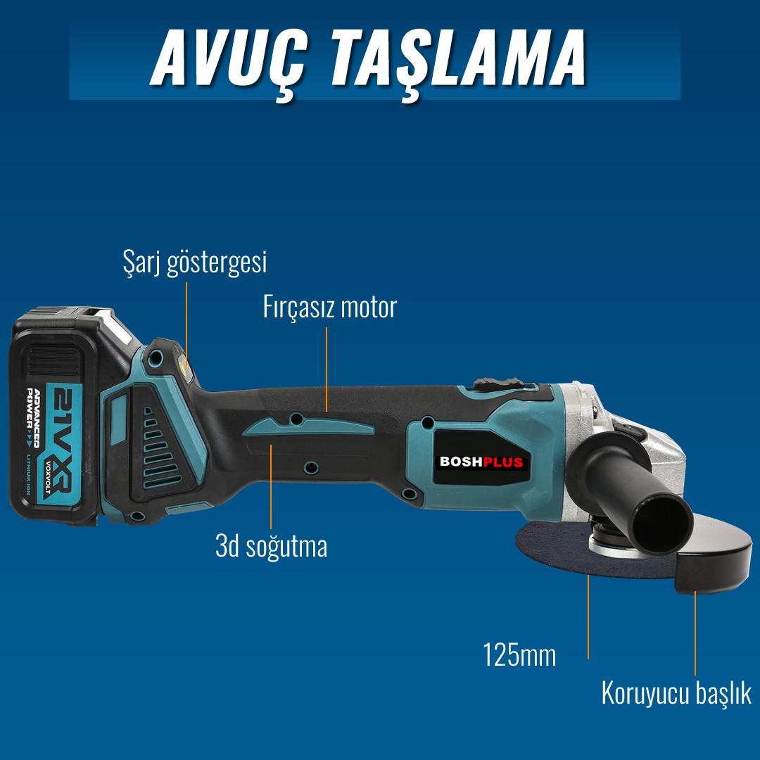 Bosch Plus EEA376 Akülü Süper 5li Set Makina 88vf 5ah avuç taşlama özellikleri