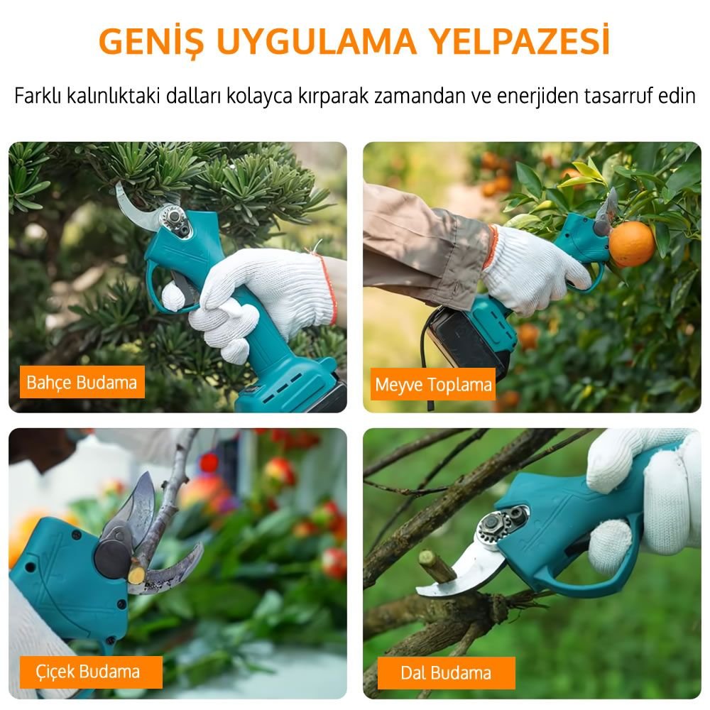 Bosch Plus EEA377 Yeni Akülü Dal Budama Makası 88vf kullanım alanları