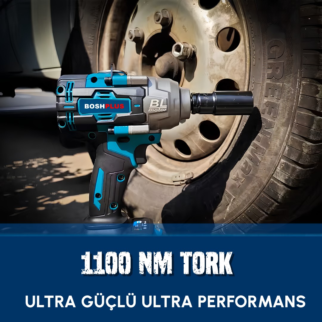 Bosch Plus EEA386 Yeni Profesyonel Kömürsüz Akülü 88vf Somun Sıkma Sökme Seti 1100Nm ÖZELLİKLER