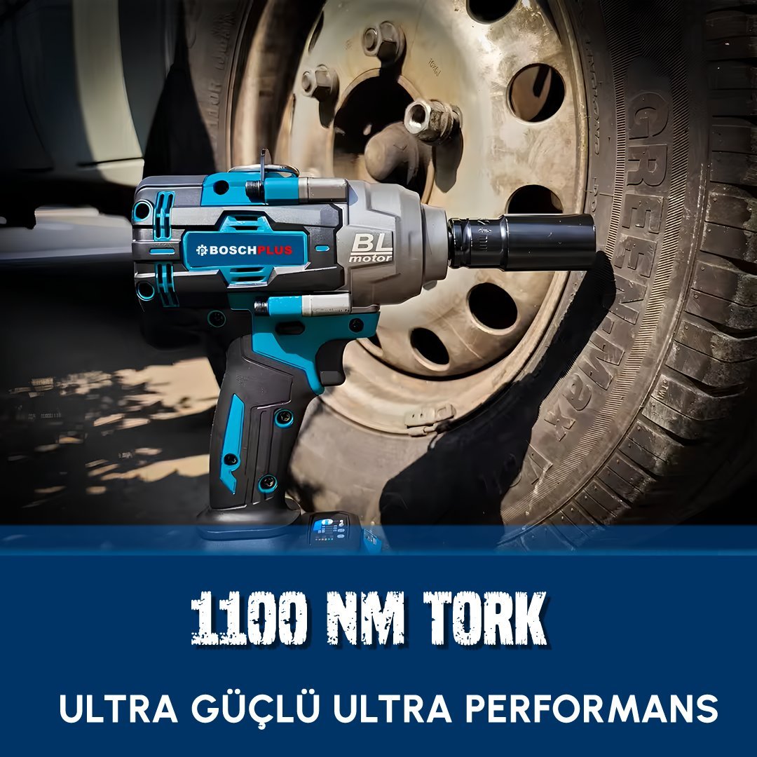 Bosch Plus EEA386 Yeni Profesyonel Kömürsüz Akülü 88vf Somun Sıkma Sökme Seti 1100Nm ÖZELLİKLER