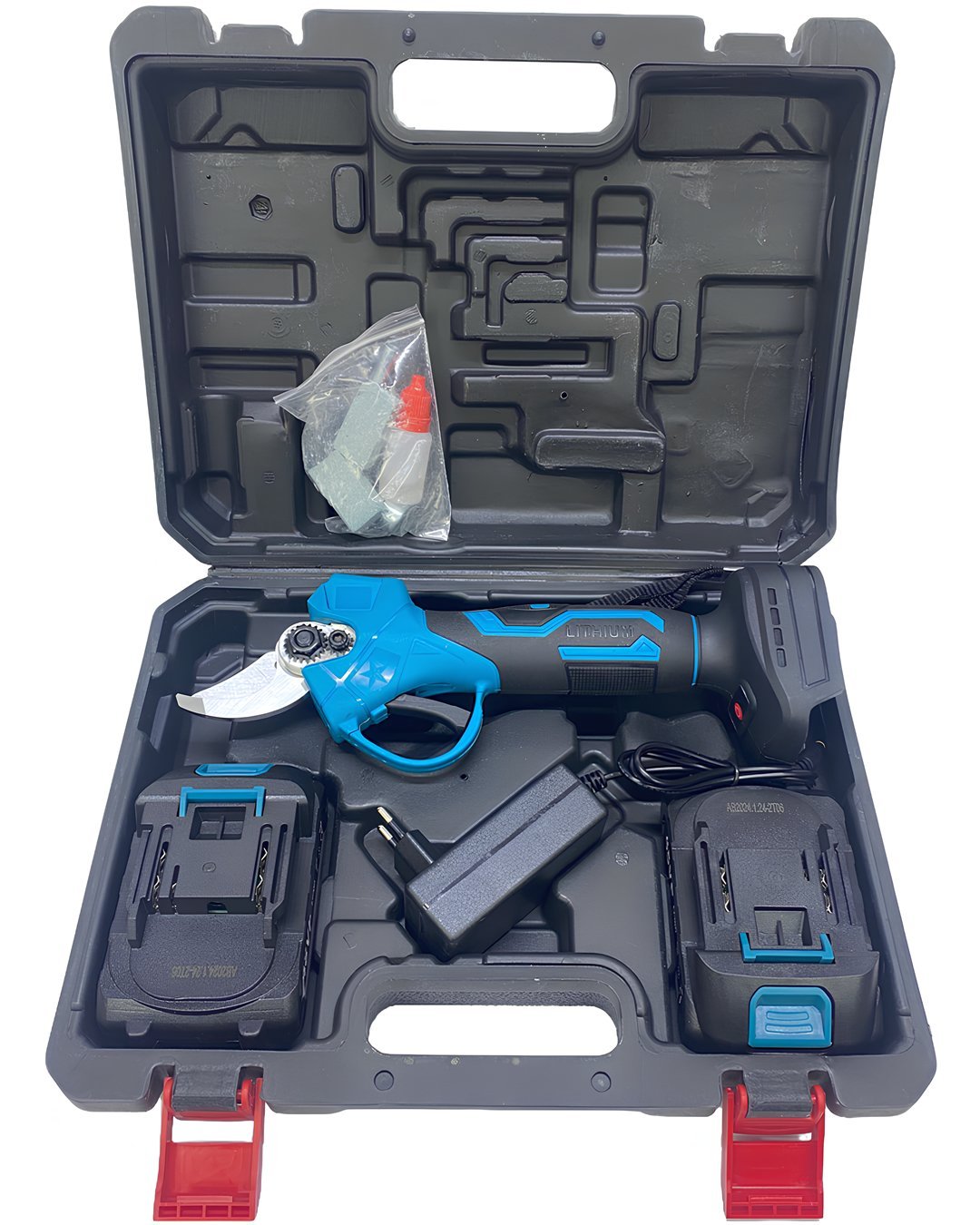 BoschPlus EEA404 Akülü Kömürsüz Dal Budama Makası 40mm 24v 5p (Mavi) çantası