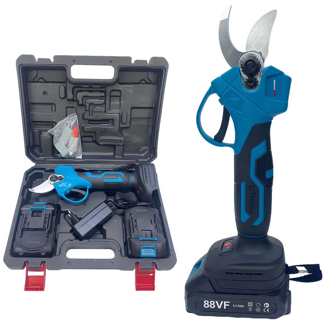 BoschPlus EEA404 Akülü Kömürsüz Dal Budama Makası 40mm 88Vf 5p (Mavi)