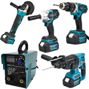 BoschPlus EEA418 4+1 Set Akülü Ultra 4lü Set ve MMA777 Turbo Çanta Kaynak Makinesi