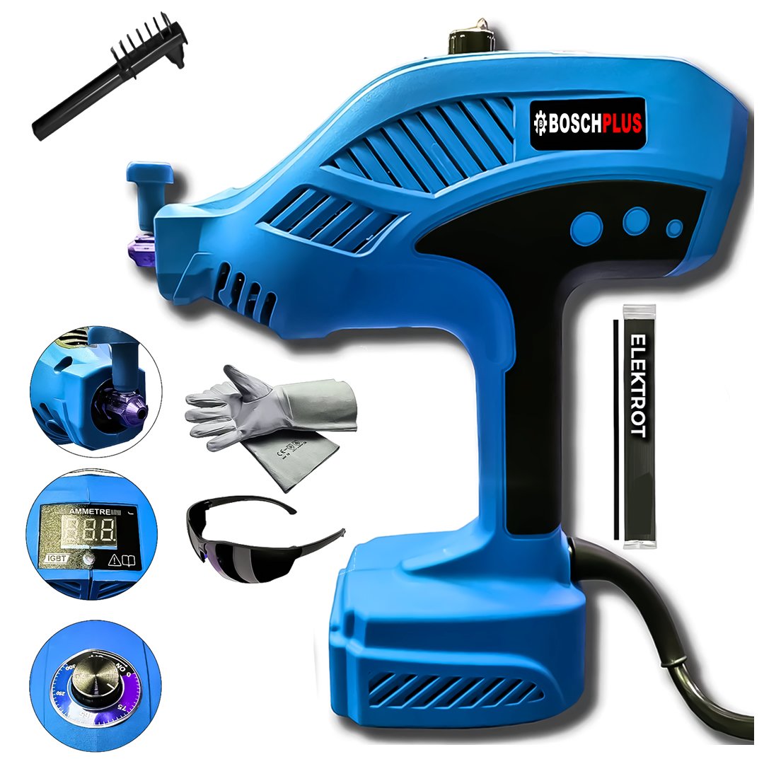 BoschPlus EEA419 Elektrikli El Tipi İnvertör Arc Kaynak Makinesi (Mavi)