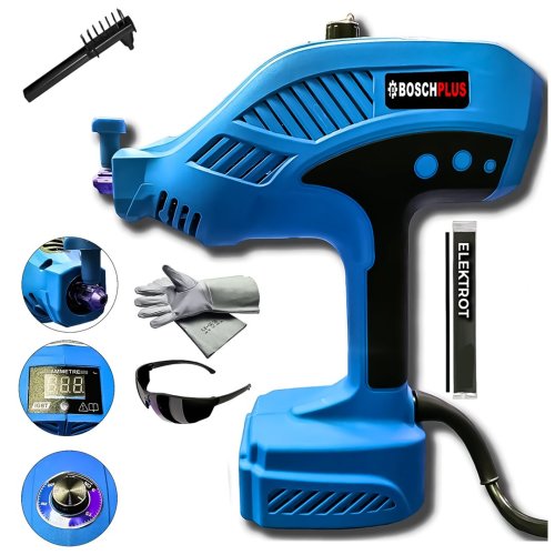 BoschPlus EEA419 Elektrikli El Tipi İnvertör Arc Kaynak Makinesi (Mavi)