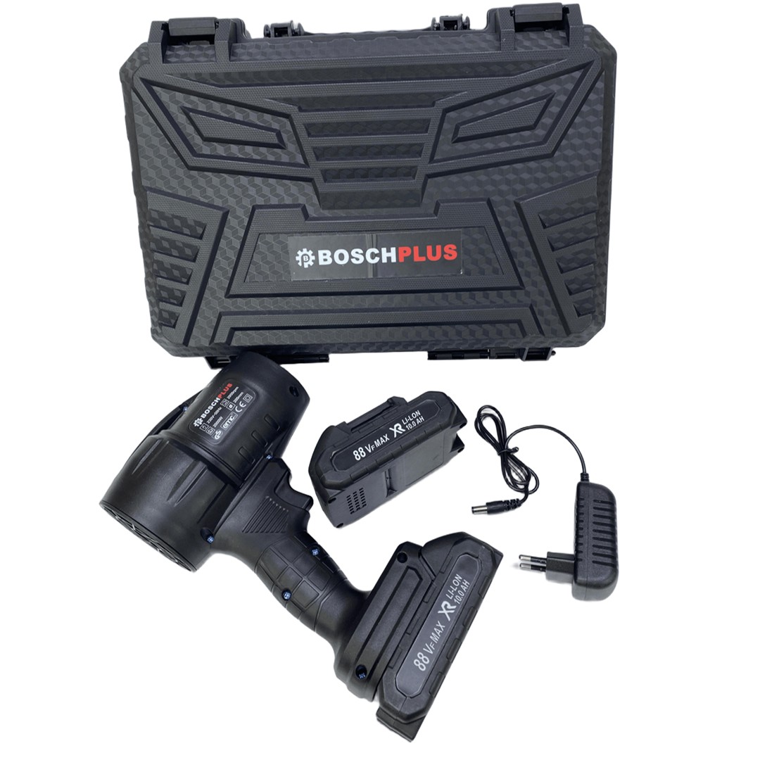 BoschPlus EEA422 Akülü Çift Bataryalı Hava Üfleme Makinesi Siyah 88Vf çantası