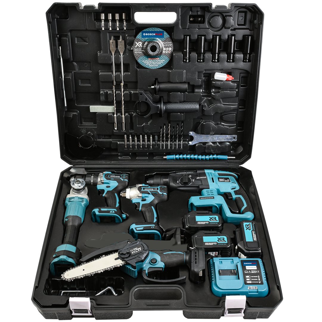 Bosch Plus EEA431 Akülü Süper 5li Set Makina 88vf 5ah cantası