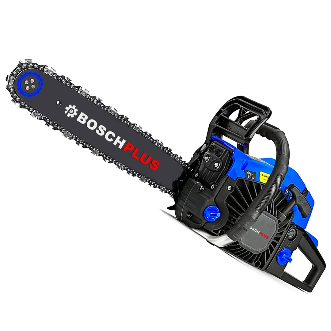 BoschPlus EEA434 Benzinli Ağaç Motor Testere Zincirli Ağaç Motoru (Mavi)