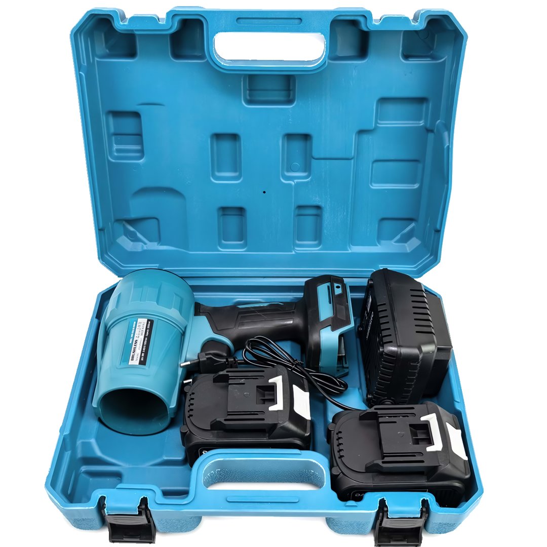 BoschPlus EEA444 Kömürsüz Çift Akülü Hava Üfleme Makinesi 36v 5ah (Mavi) ÇANTASI