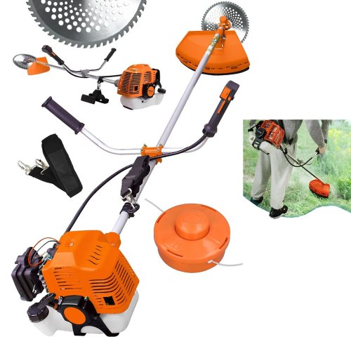 BoschPlus EEA446 58cc 11000 Rpm Yan Tipi Benzinli Ot Çalı Çim Biçme Tırpanı (Turuncu)