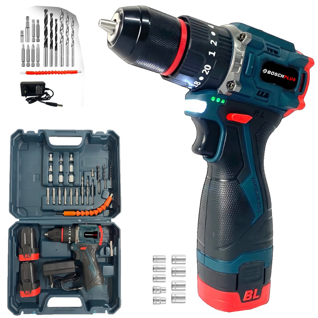 BoschPlus EEA469 Akülü Kömürsüz Armut Batarya Vidalama Matkap Seti ve 105 Parça Özel Alışım Çelik Profesyonel Alet Takım Seti model ve fiyatlar