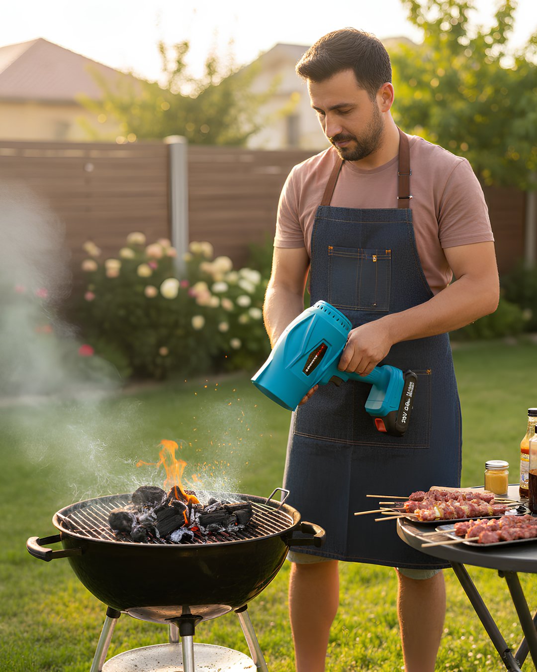 BoschPlus EEA470 Yeni Çift Akülü Hava Üfleme, Yaprak Üfleyici, Araba, Cam Suyu Kurulama Fanı 