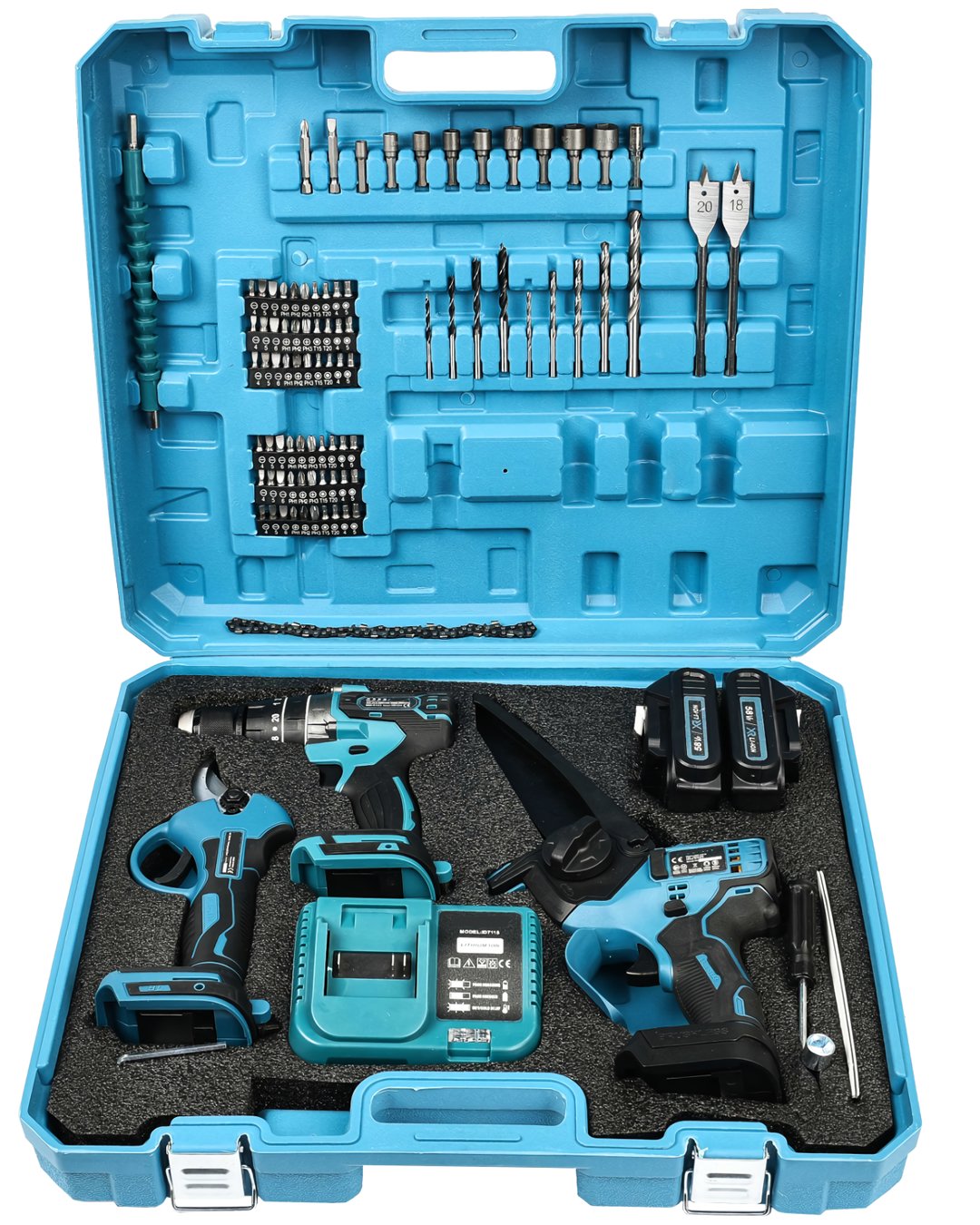 BoschPlus EEA396 Akülü Teleskopik Kollu 3lü Bahçe Seti çantası