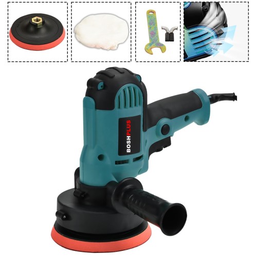 Boshplus EEA476 Elektrikli 125MM Dikey Polisaj Zımpara Makinesi - Mavi