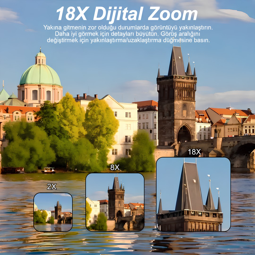 Castu Wd08 Pro 5k 75mp Wifi 18x Zoom Dijital Kamera Siyah Teknik Özellikleri