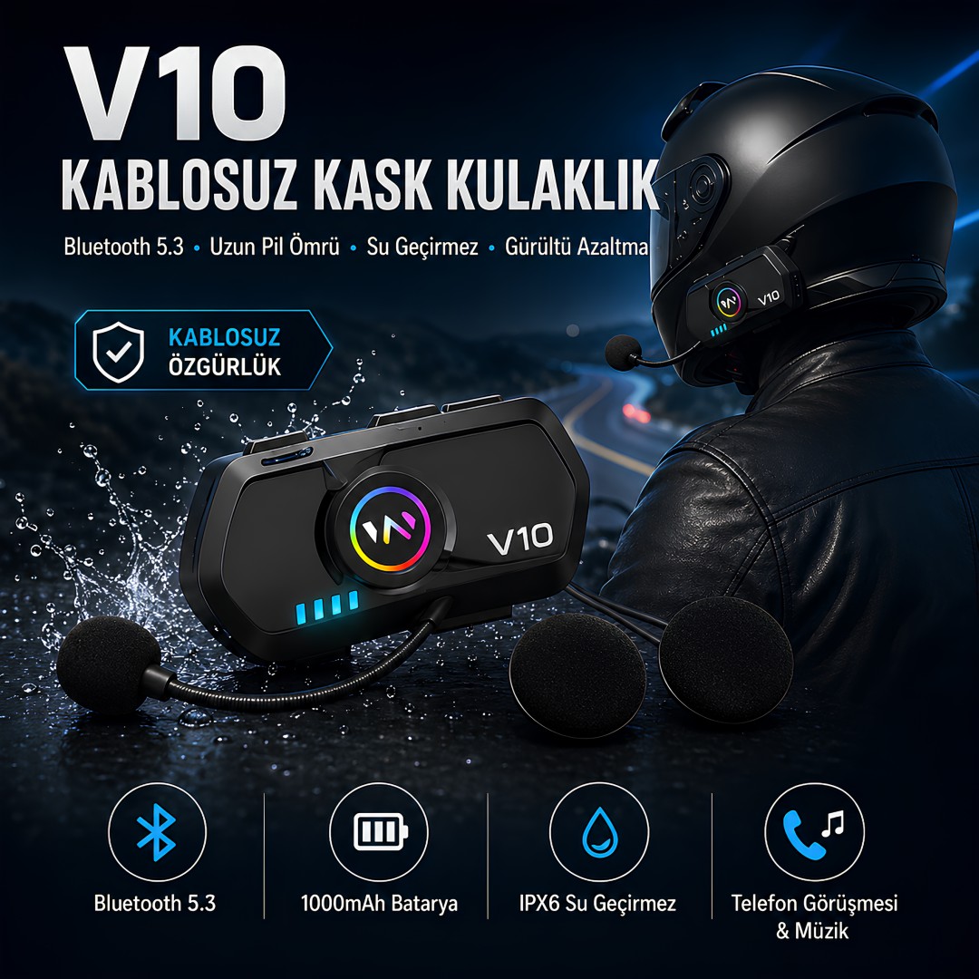 Castu Y10 V10 Bluetooth 5 3 Kablosuz Kask Kulakligi Ipx6 Model Fiyatlari