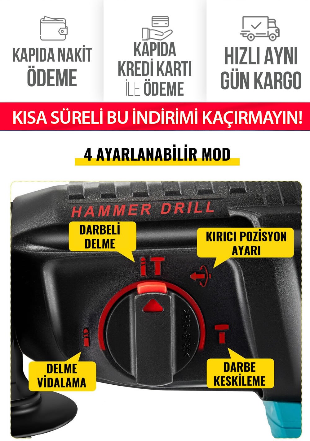 CHELİKBEİ EEA379 Akülü 8li Set Kırıcı Delici ÖZELLİKLERİ teknik özellikler