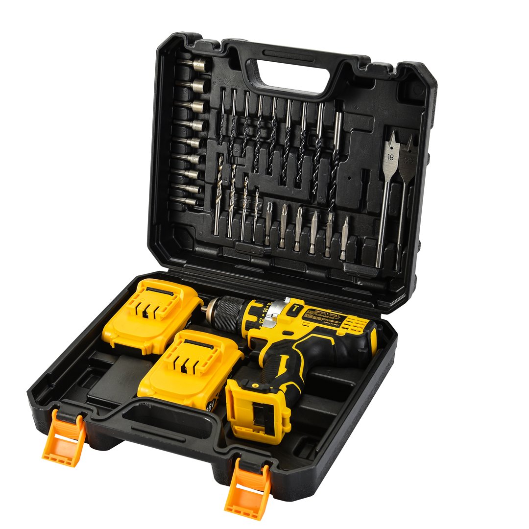 DewaltPlus EEA219 58vf 5ah Çelik Mandrenli Şarjlı Matkap Seti çantası