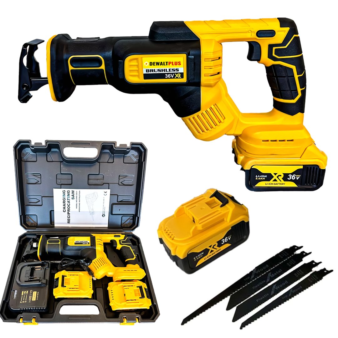 DewaltPlus EEA315 Akülü Tilki Kuyruğu Testere 36v 5ah (Sarı)