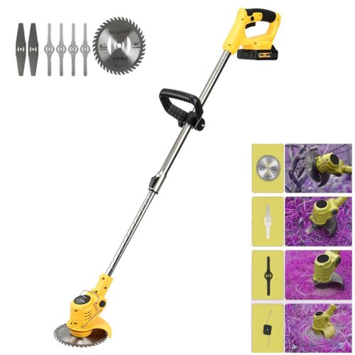 DewaltPlus EEA423 Çift Akülü 58Vf Şarjlı Ot, Dal, Çim Biçme Makinesi (Sarı)