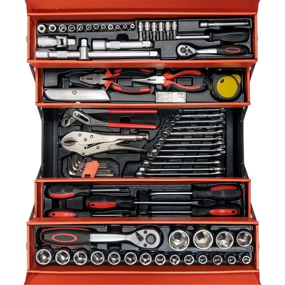 ekinler katlanır 5 gözlü metal takım çantası