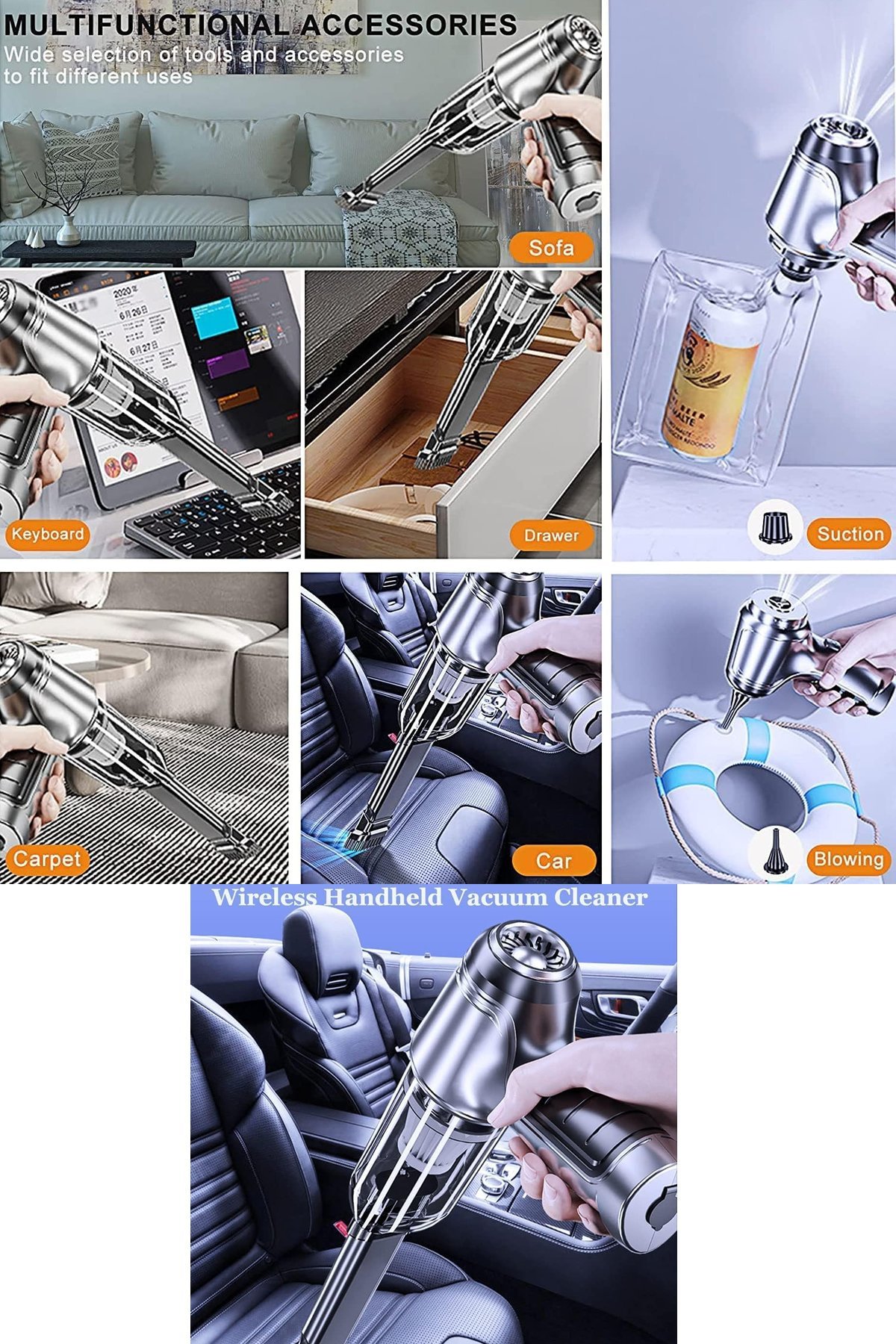 Kablosun araç içi süpürge modelleri