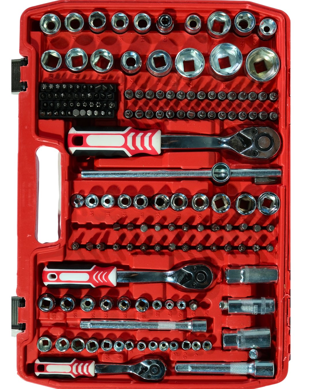 Ekinler EEA465 Profesyonel 216 Parça Usta Lokma Takımı Seti Tamirci Seti Paslanmaz Çelik Krom Kaplama Kırmızı model ve fiyatlar